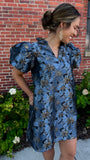 SOMETHING BLUE MINI DRESS