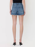 SUPER HIGH RISE DRAWSTRING MOM SHORTS