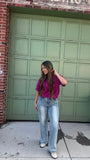 SWEATER WEATHER-ish MAGENTA SWEATER