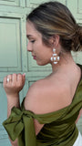 CROSS PEARL EARRINGS