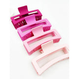 Pink Shade Jumbo Cut Out Rectangle Hair Claw