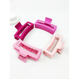 Pink Shade Jumbo Cut Out Rectangle Hair Claw