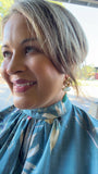 TURQUOISE LOVE KNOT EARRINGS