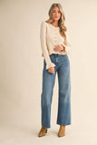 RUFFLE HEM RIBBED KNIT SWEATER CARDIGANS