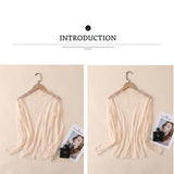 MESH LACE LONG SLEEVE TOP