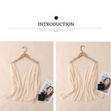 MESH LACE LONG SLEEVE TOP