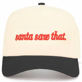 SANTA SAW THAT Letter Trucker Cap
