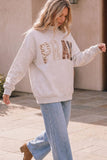 PRAY Patchwork Oversized Pullover Sweatshirt