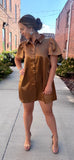 CARAMEL KISS 💋 MINI DRESS