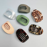 Oval Flat Hair Clip for Women, Strong Grip Clamp_CWAHA07281