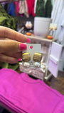 OVAL PEARL SOFT GOLD STUD