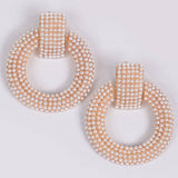 PEARL OF MINE DOOR KNOCKER EARRINGS