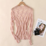 MESH LACE LONG SLEEVE TOP