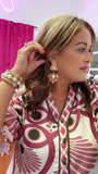 Vintage Shape w/Pearl Earrings