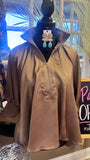 ESPRESSO PLEASE HALF SLEEVE BLOUSE