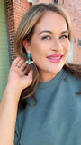 TURQUOISE STUD EARRINGS