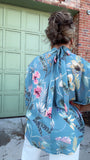 LOST IN THE GARDEN TEAL TOP