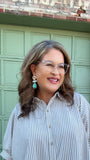 TURQUOISE LOVE KNOT EARRINGS