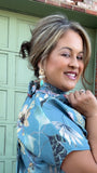 TURQUOISE LOVE KNOT EARRINGS