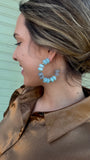 BLUE SKIES & GOLD HOOPS