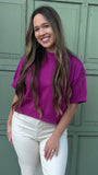 SWEATER WEATHER-ish MAGENTA SWEATER