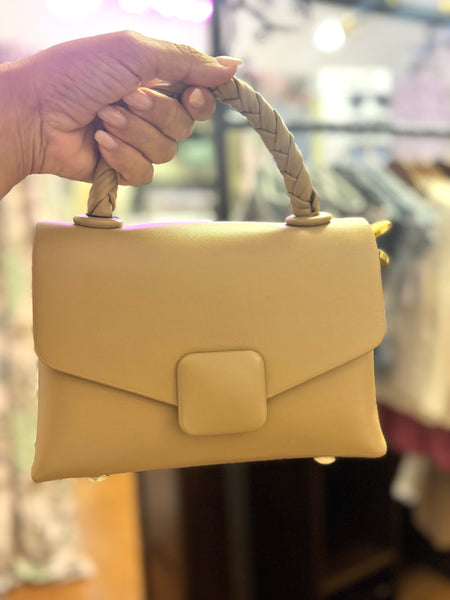 TWIST HANDLE SQUARE POCKETBOOK