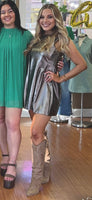 MY SHINING STAR METALLIC DRESS