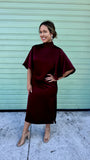 ONCE UPON A FALL SATIN DRESS