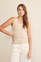 NATURAL STITCHED TANK