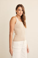 NATURAL STITCHED TANK