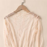 MESH LACE LONG SLEEVE TOP