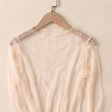 MESH LACE LONG SLEEVE TOP