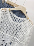 Embroidered Lace Crop Top