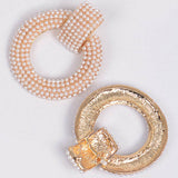 PEARL OF MINE DOOR KNOCKER EARRINGS