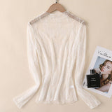 MESH LACE LONG SLEEVE TOP