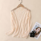 MESH LACE LONG SLEEVE TOP