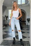 TUMMY CONTROL HIGH RISE MODERN WIDE JEANS