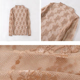 MESH LACE LONG SLEEVE TOP
