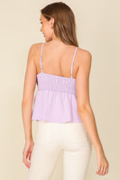 BABY DOLL LIME ADJUSTABLE  LAVENDER TOP