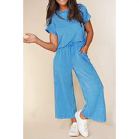 COMFY BLUE SHORT SLEEVE SET