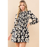 LONG SLEEVE FLOWER DRESS