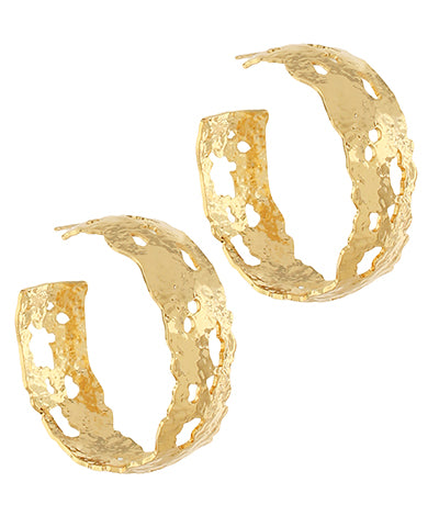 GOLD METAL HOOPS