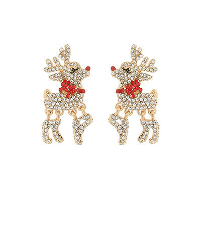 REINDEER POST EARRINGS