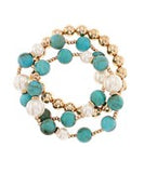 STACK BRACELET Turquoise/Gold