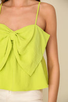 BABY DOLL LIME ADJUSTABLE TANK TOP