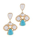 PEARL AND TURQUISE EARRINGS