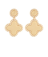 PEARL TRIMMED GOLD CLOVER