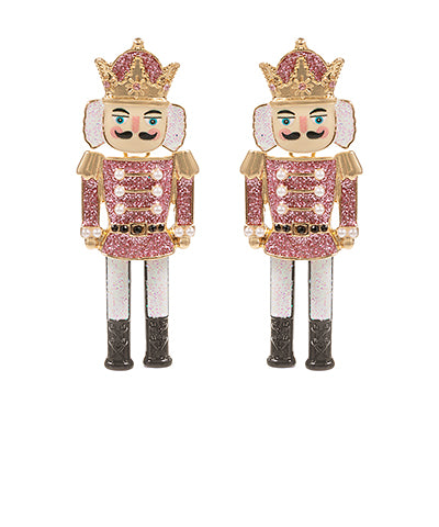 PINK NUTCRACKER EARRINGS