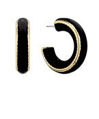 BLACK AND GOLD HOOP