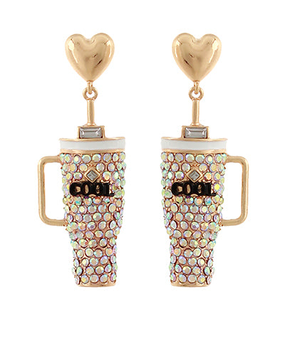 GOLD CUP EARRINGS